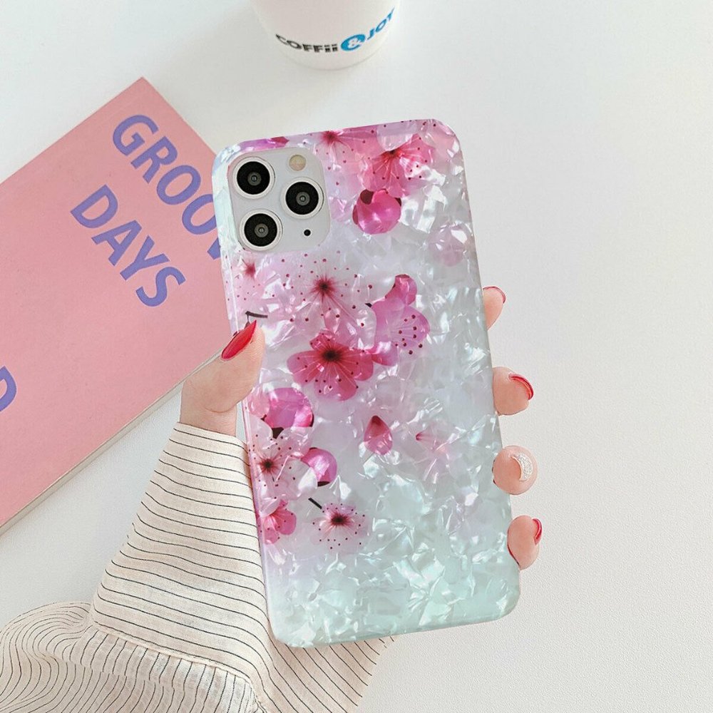 Pink Flower peach Candy gift iphone